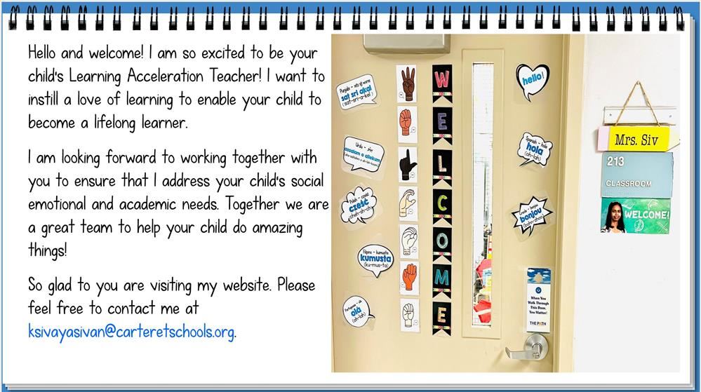 Teacher Page